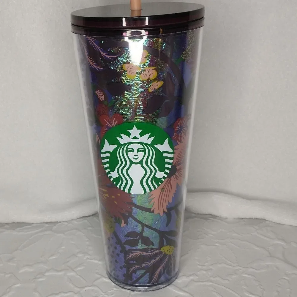 Starbucks Tumbler Iridescent Floral